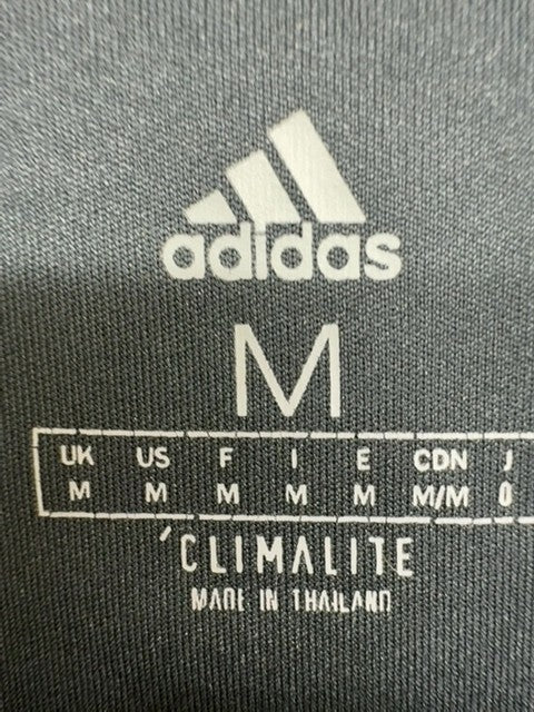 Adidas Men's Black/White Stripe Jersey Short Sleeve Climacool M