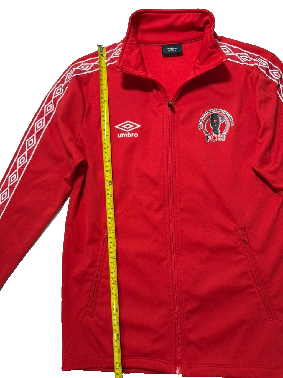 Umbro Red Track Jacket Fcbf Football Club Bousbecque Feminine - Size S