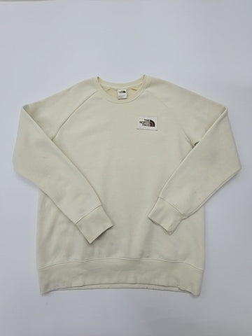 The North Face Women's Cream Pullover Crewneck Sweater Size L Excellent