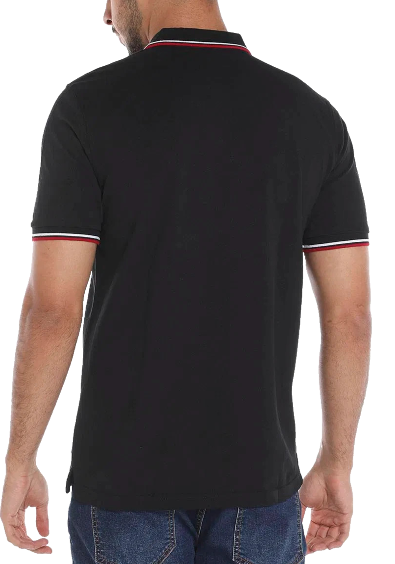 Fred Perry Dark Gray Pique Polo Shirt Red Laurel Wreath Logo Size Xl