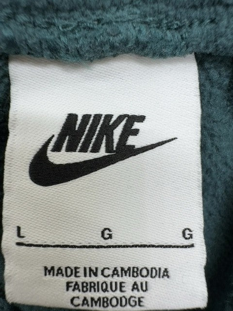 Nike Boys Teal Jogger Sweatpants L Pull-On Fleece Logo Elastic Waist