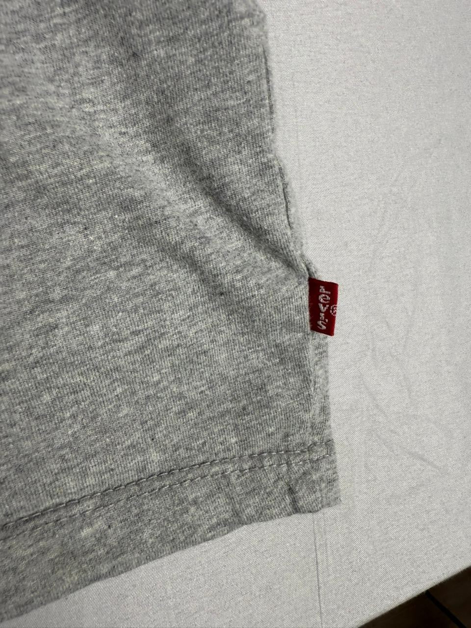 Levi's Men's Gray Graphic Logo T-Shirt Short Sleeve Casual Crew Neck Tee