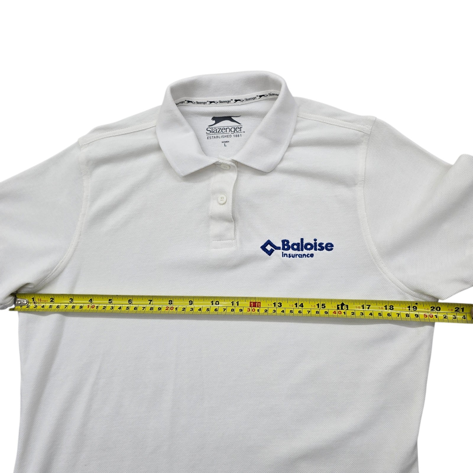 Slazenger Women White Polo Shirt size L product image 7