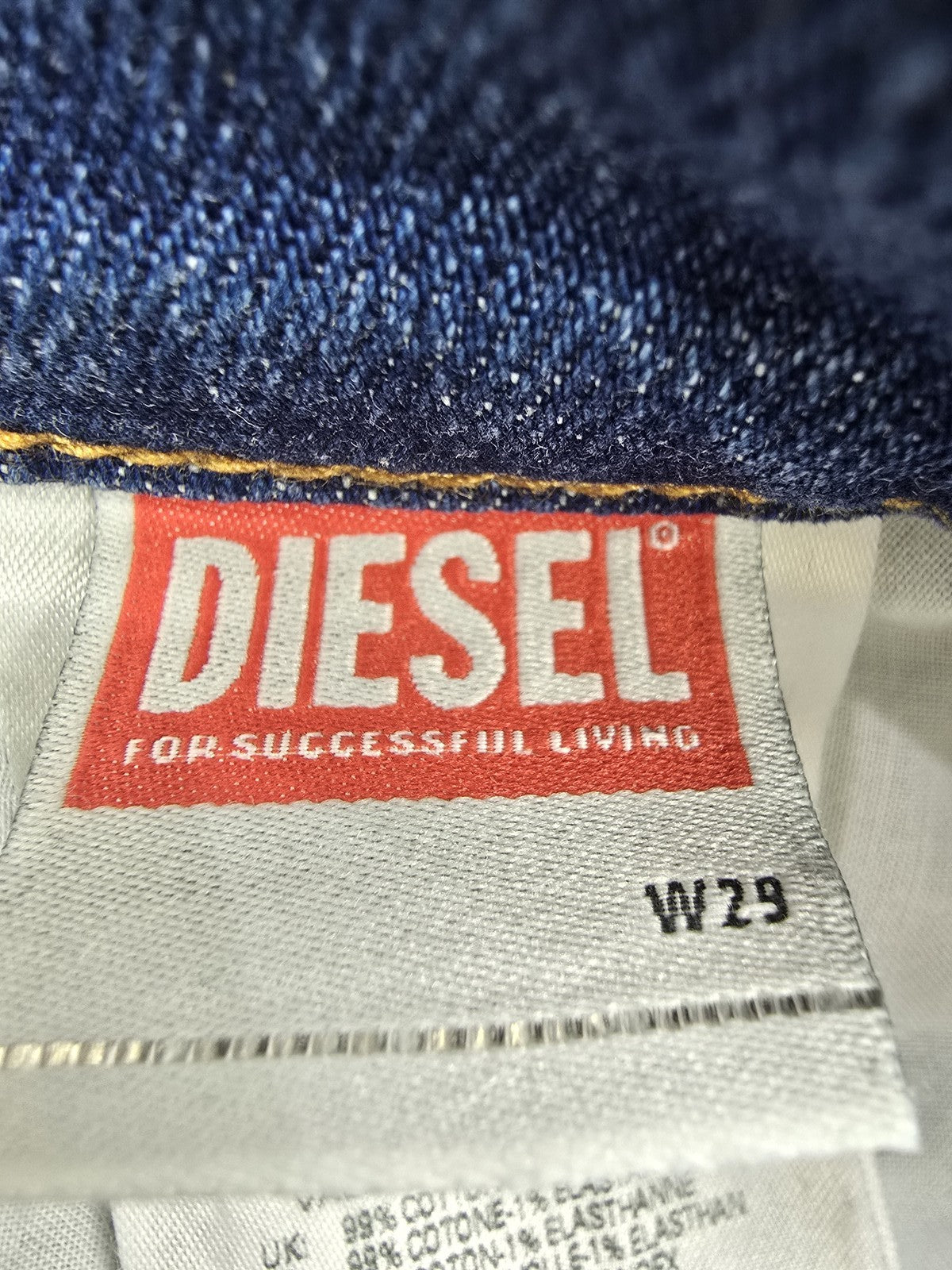 Diesel Women's Distressed Medium Wash Jeans W29 Button Fly Denim