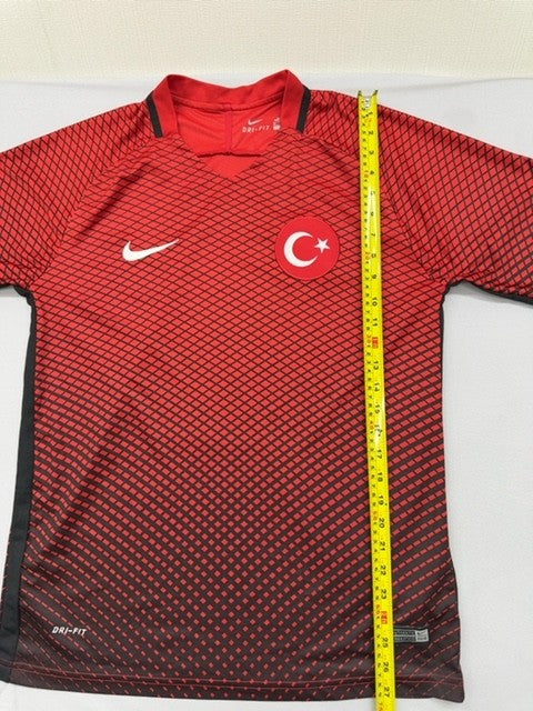 Nike Men's M Red Football Jersey Dri-FIT Short Sleeve Geometric