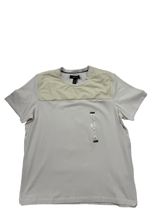 Kenneth Cole Men's White T-Shirt – Size L, Short Sleeve, Crew Neck