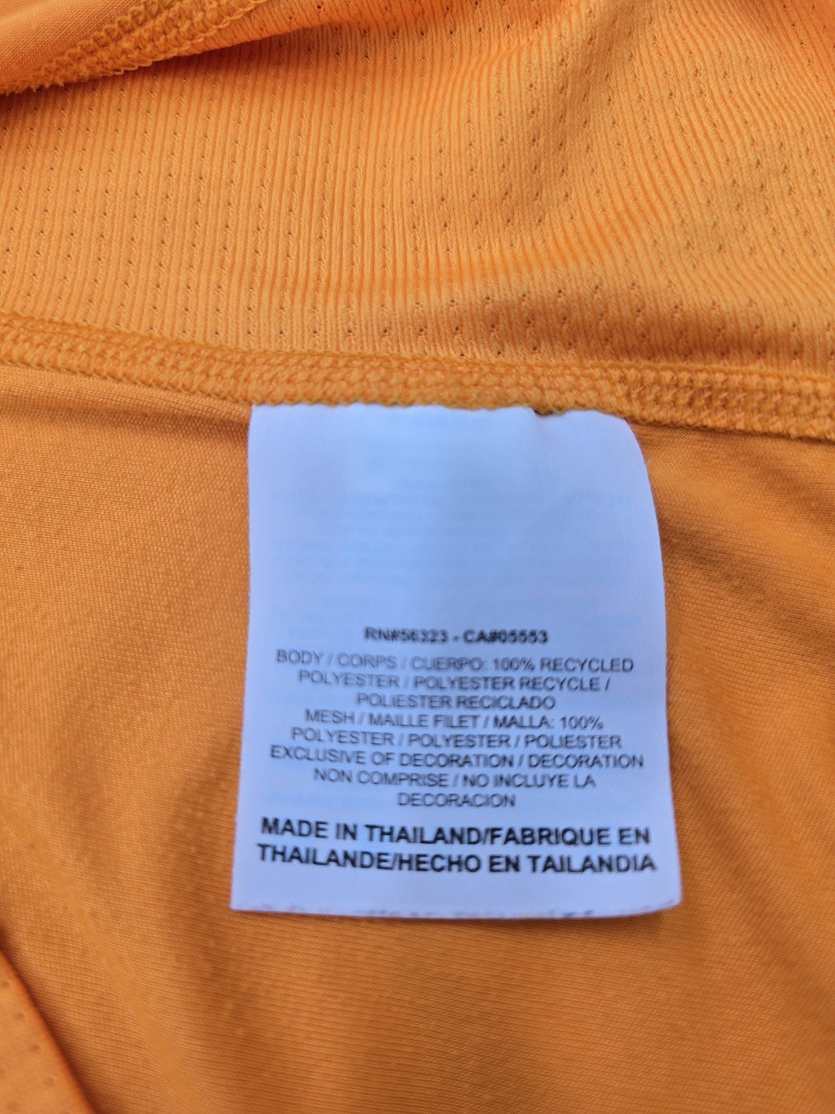 Nike Men's L Orange Dri-FIT Running Short Sleeve T-Shirt