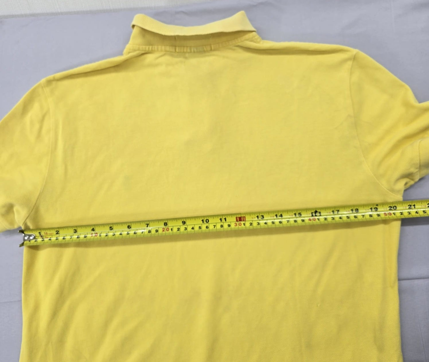 Polo Ralph Lauren Men's Yellow Polo Shirt Size M Custom Fit