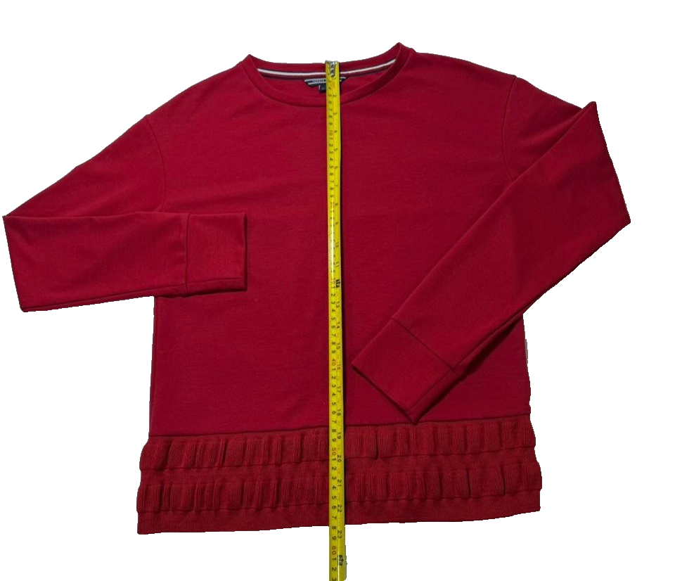 Tommy Hilfiger Red Light Weight Sweater For Women - Size XS