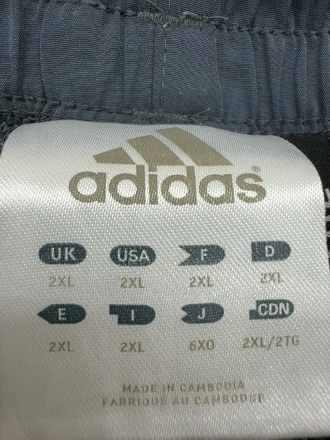 Adidas Men's Navy 3-Stripes Swim Board Shorts 2XL