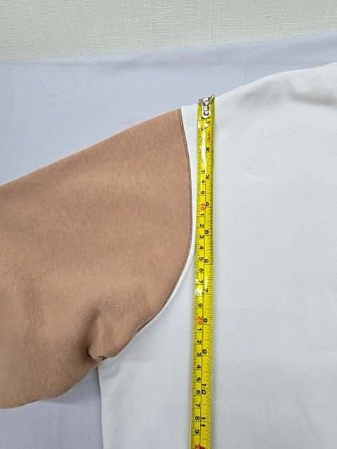 Nike Unisex White Beige Colorblock Crewneck Sweatshirt M