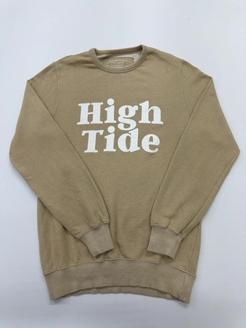 Pull&Bear Boys Tan Graphic Crew Sweatshirt Size S Pullover