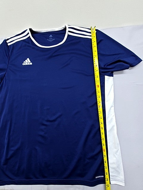 Adidas Men's Navy Stripe Jersey 2XL AeroReady Short Sleeve