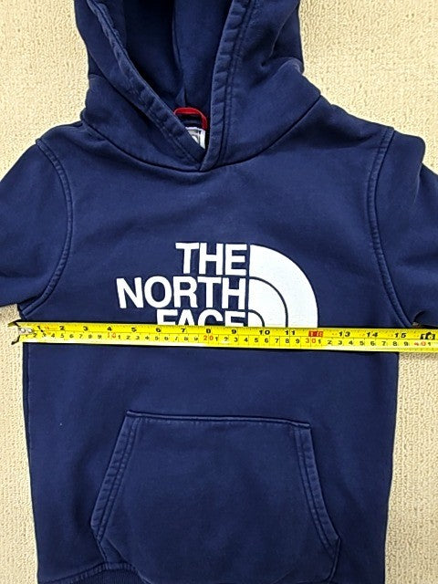 The North Face Youth Navy Pullover Hoodie Size M Kangaroo Pocket
