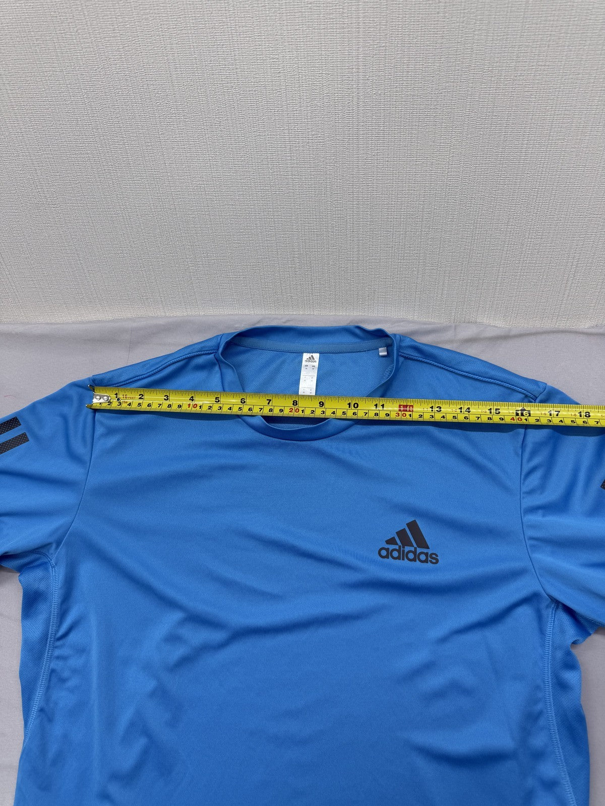 Adidas Adizero Essentials Running T-Shirt Men's M Blue Moisture Wicking
