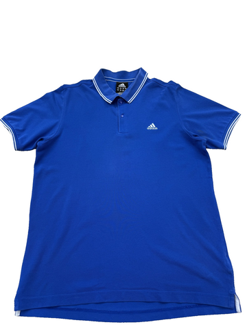 Adidas Men's Blue Short Sleeve Polo Shirt Clima365 Performance