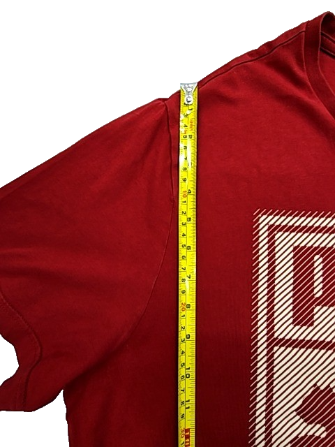 Puma Men's Red Short Sleeve T-Shirt XXL Regular Fit Crew Neck