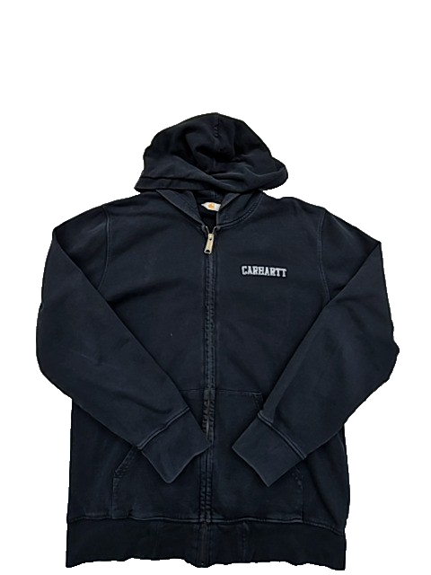Carhartt Men's Black Hooded College Jacket Size M