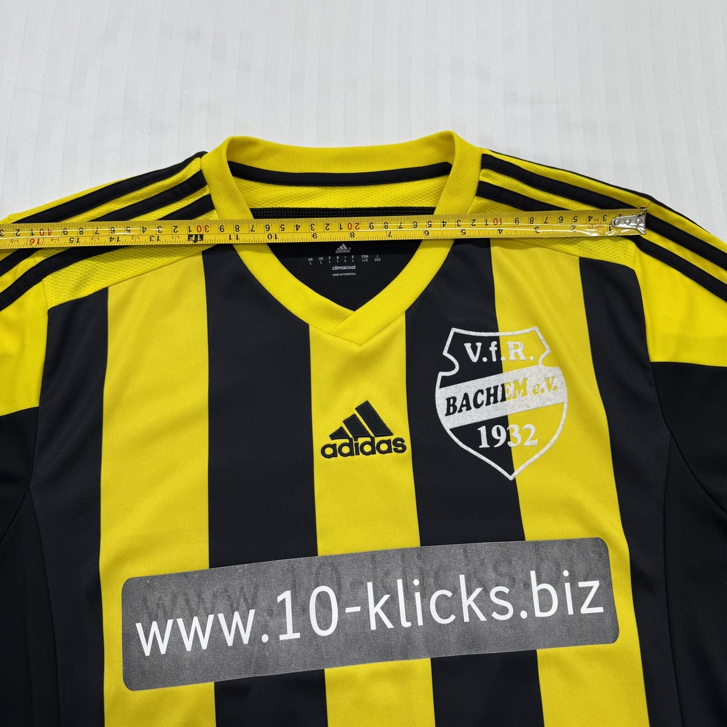 Adidas Unisex VfL Bochum Away Soccer Jersey L Black Yellow BNWT