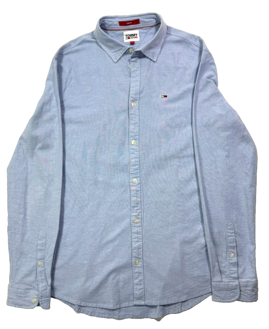 Tommy Hilfiger Men's Tjm Slim Stretch Oxford Shirt T- Size L
