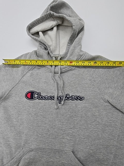 Champion Boys Gray Pullover Hoodie Size L/G Fleece Kangaroo Pocket