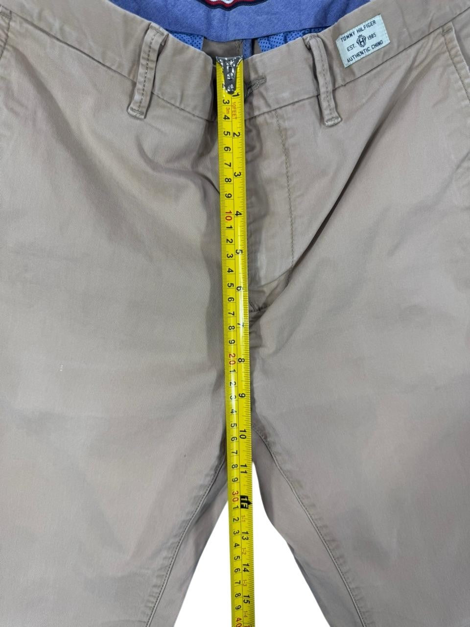 Tommy Hilfiger Men's Denton Chino Pants Straight Fit Beige 32x34