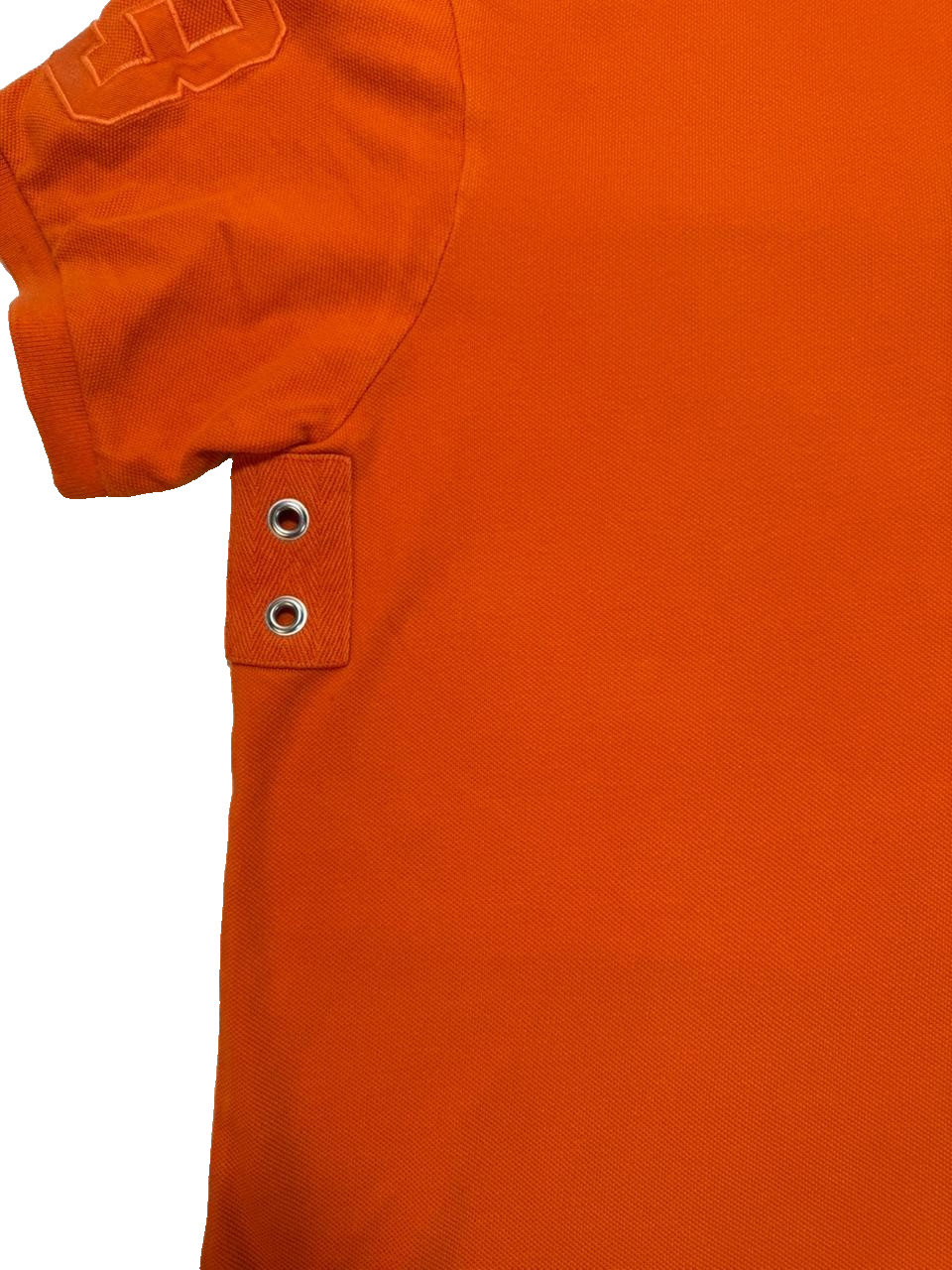Ralph Lauren Polo Shirt Custom Fit Orange Big Pony Men's Size L