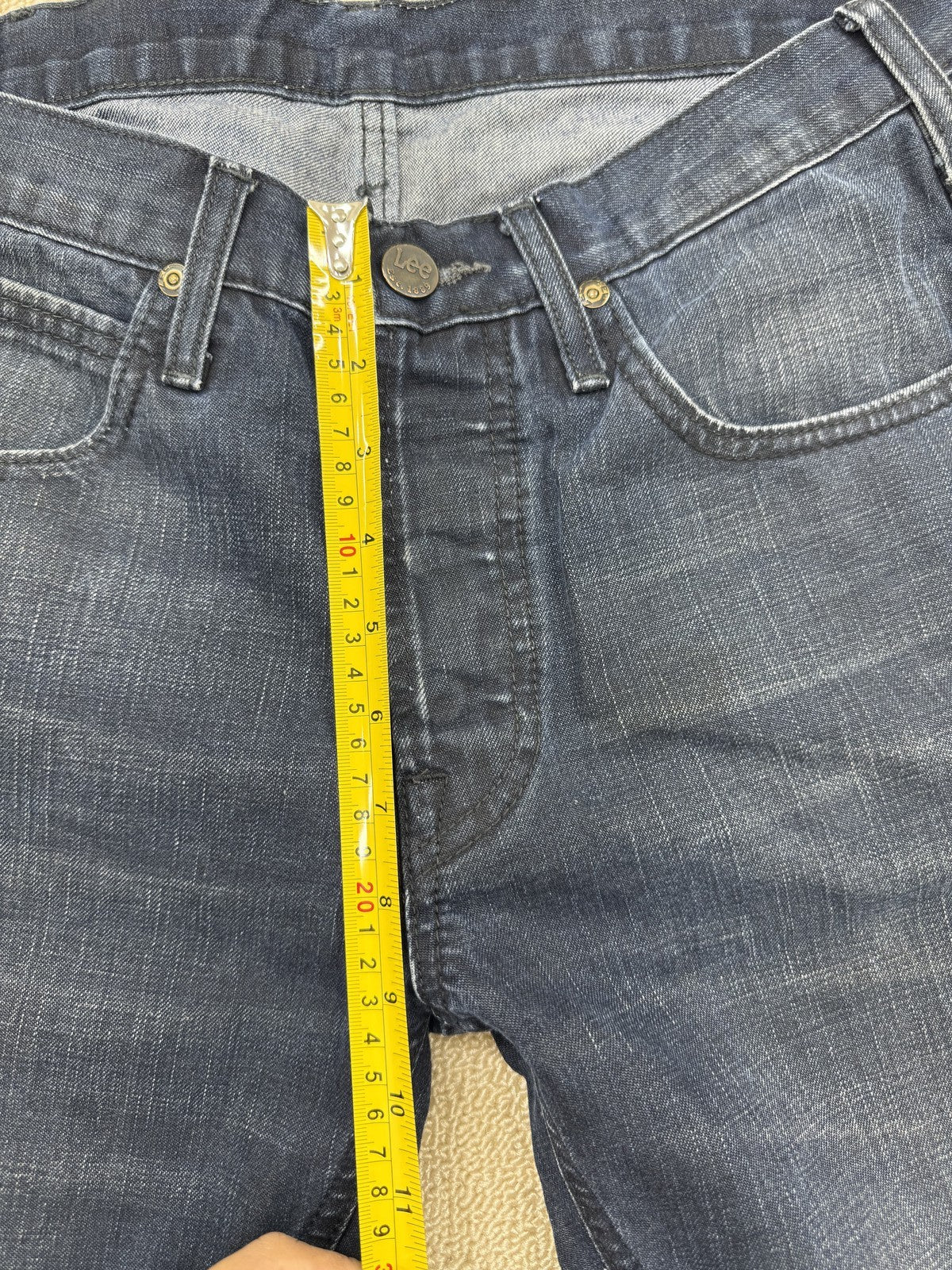 Lee Unisex Blue Jeans W31 L34 100% Cotton Denim Regular