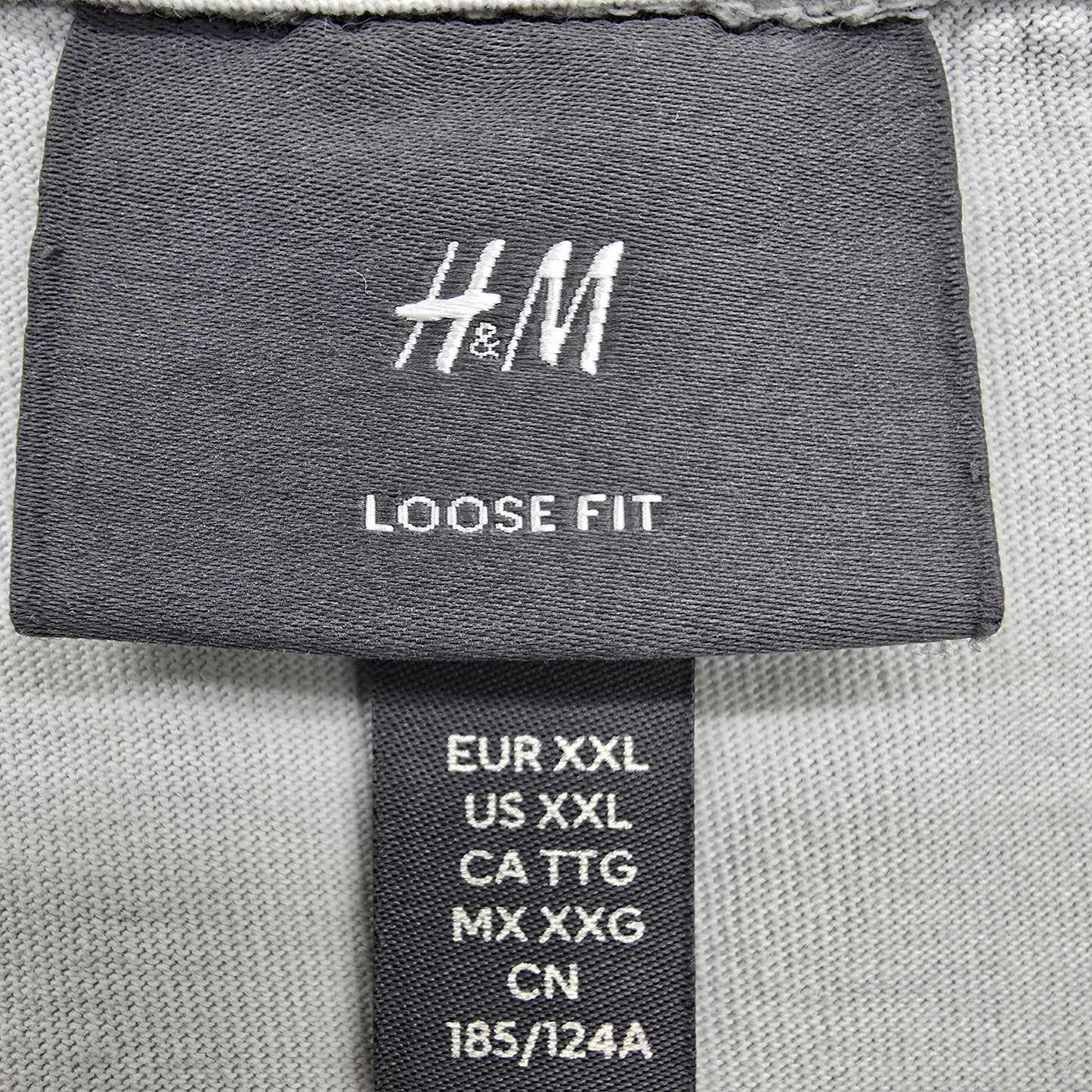 H&M Men's Light Gray Floral Print T-Shirt Size XXL Short Sleeve