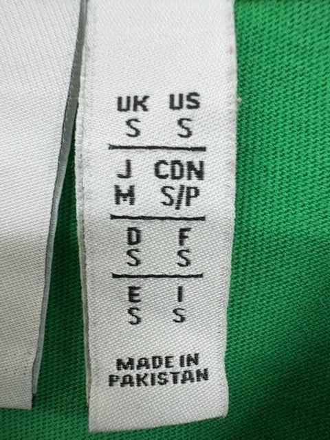 Adidas Men's Green Trefoil Short Sleeve T-Shirt Size M Cotton