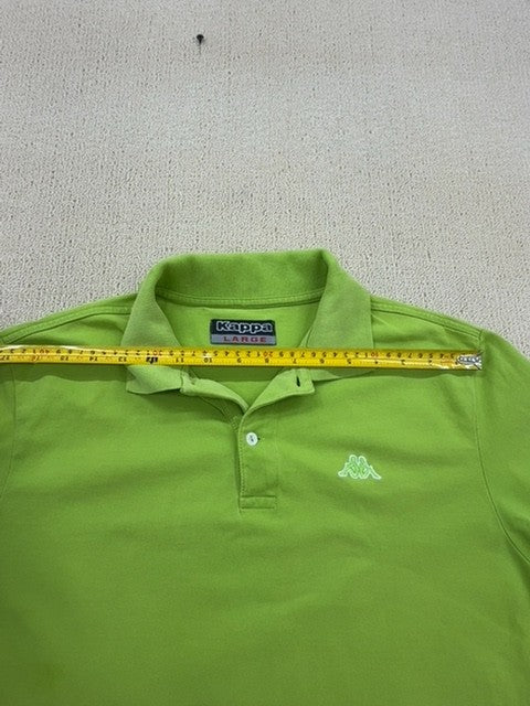 Kappa Men's Green Cotton Polo Shirt Large Short Sleeve Regular Fit