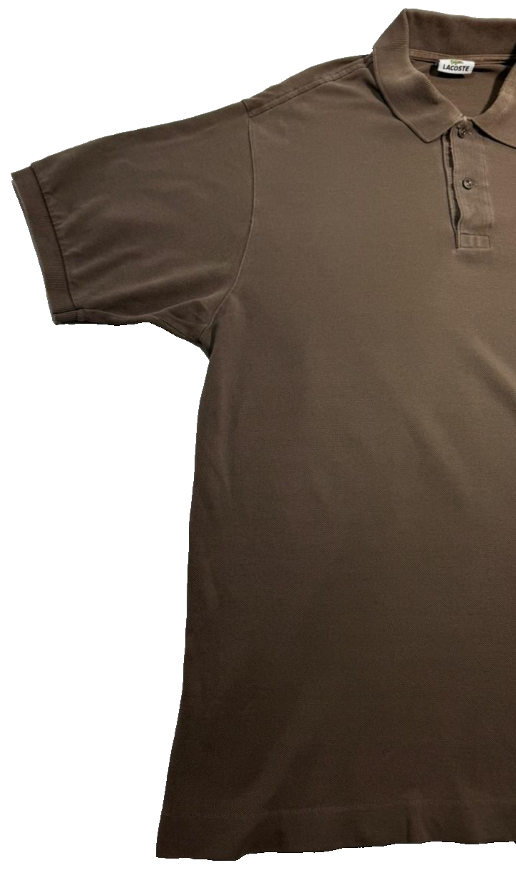 Men's Lacoste Polo Shirt In A Brown - Size M