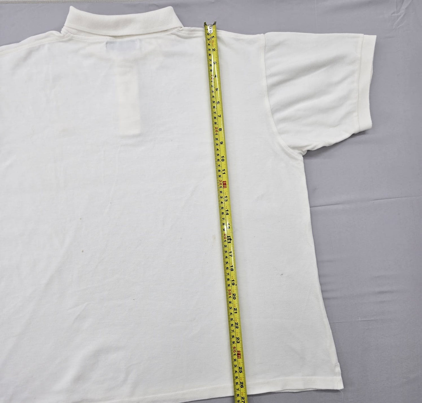 Fila Men's White Polo Shirt XL Short Sleeve Cotton Button