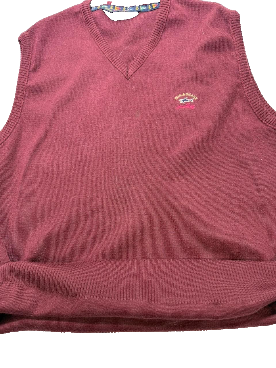 Paul & Shark Yatching Club Wool Sweater Maroon