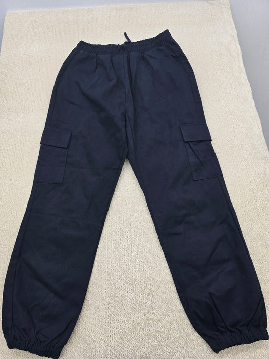 Ole by Koton Women's Black Pants – Size S, Wide Leg, Cargo
