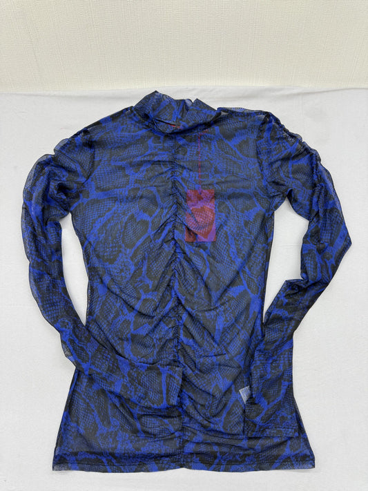 Hugo Boss Women's Blue Blouse – Size S, Long Sleeve