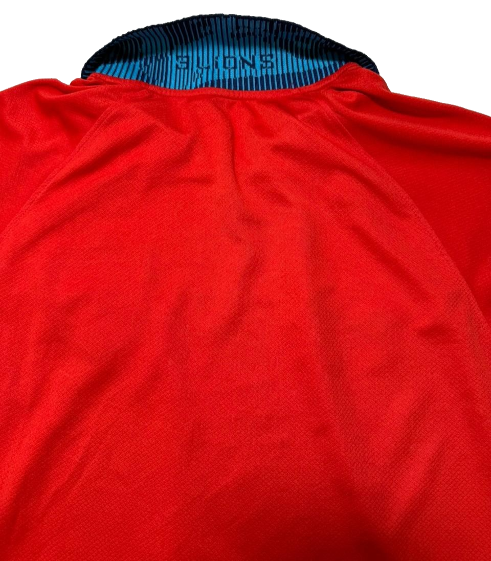 Nike England Away Football Shirt Red Men's Medium 100% Polyester
