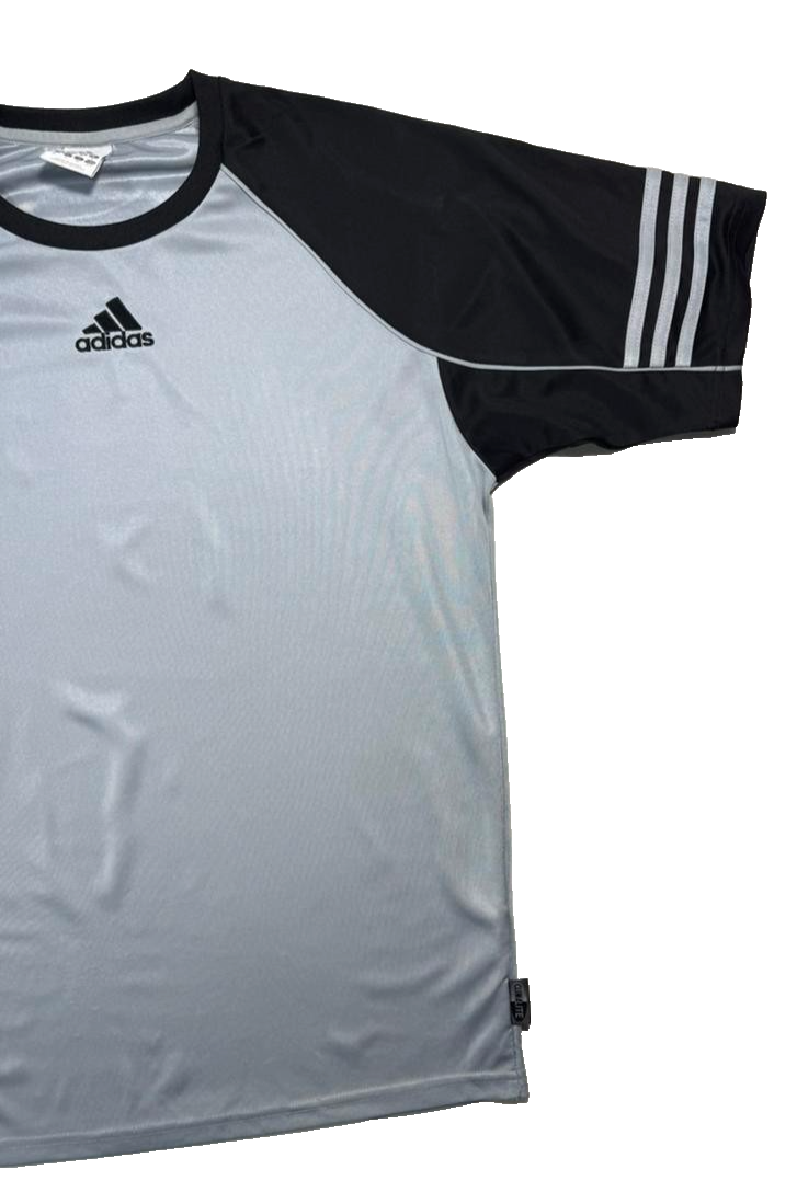 Adidas Template Training Shirt In Grey And Black - Size S
