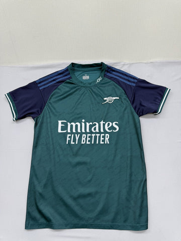 Adidas Arsenal 2024/25 Away Jersey M Teal/Navy Heat.Rdy Slim