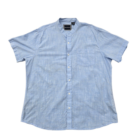 Marco Donati Men's Blue Shirt – Size 17x17, Short Sleeve