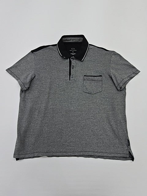 Armani Exchange Men Gray Polo Shirt size XL product image 1
