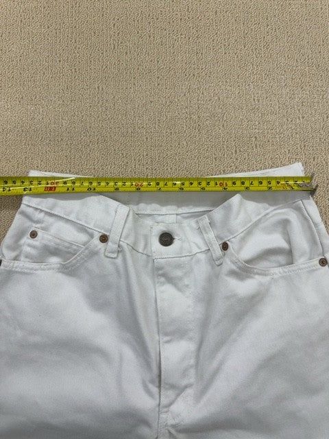 Levi's Women's White Flare Jeans Size 32x36 High Rise USA