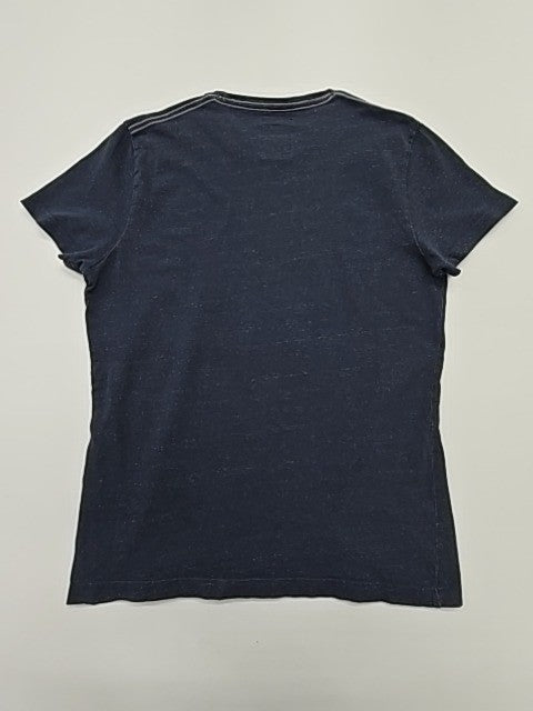 Tom Tailor Men Navy Graphic T-Shirt Size L Crew Neck