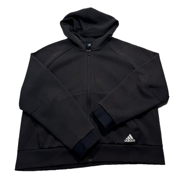 Black Adidas Hoodie Zip Up Men's Size XL Made In China