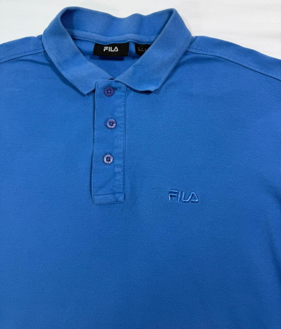 Blue Fila Piro Polo Shirt - Size M