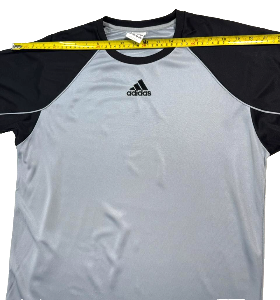 Adidas Template Training Shirt In Grey And Black - Size S