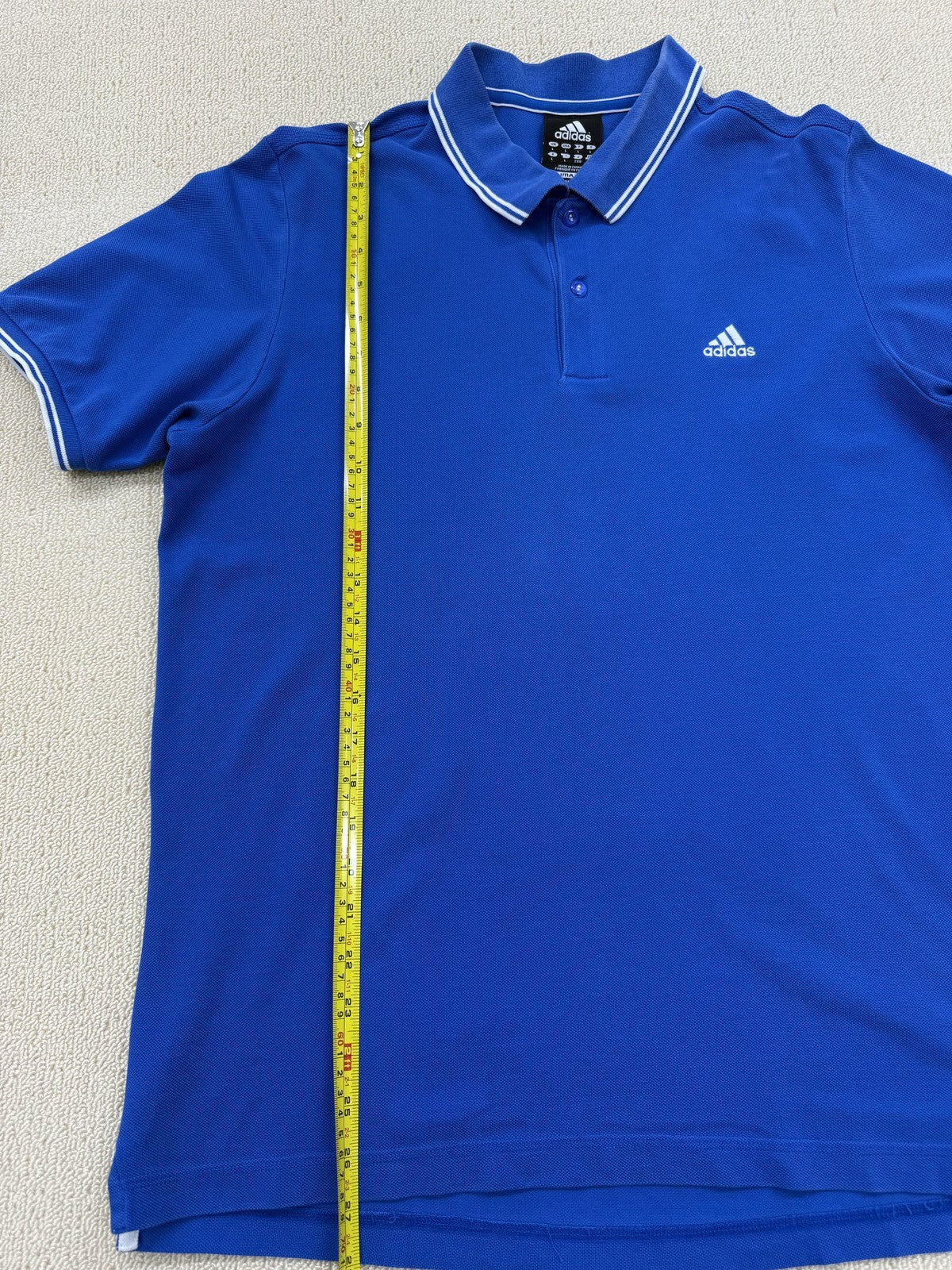 Adidas Men's Blue Short Sleeve Polo Shirt Clima365 Performance