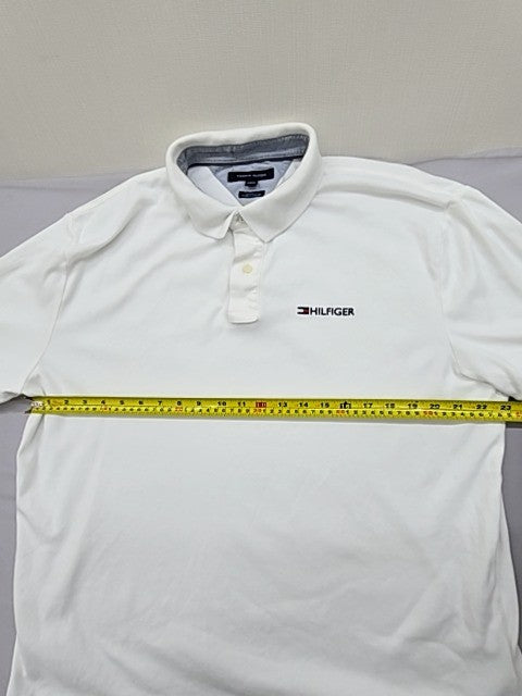 Tommy Hilfiger Men's White Polo Shirt XL Classic Fit