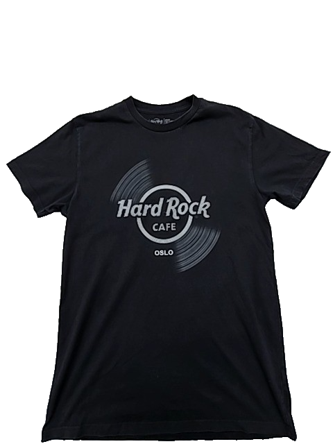Hard Rock Cafe Unisex Black T-Shirt – Size M, Crew Neck, Cotton