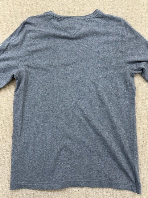Tommy Hilfiger Men's Grey Long Sleeve T-Shirt Size S Organic Cotton